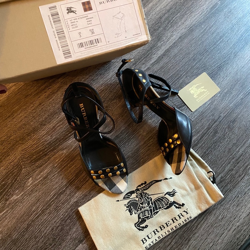 Burberry Strappy Heels - Picture 2 of 6
